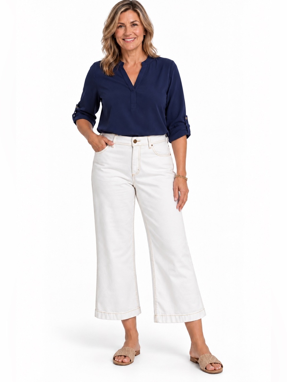 Chicos jeans Trouser Crop size 8 Chicos 1